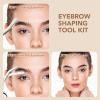 BoxedHom Eyebrow Trimmer Kit, Eyebrow Razor Scissors with Combs, 11 Blades & Travel Case, Gift for Men Women view 2