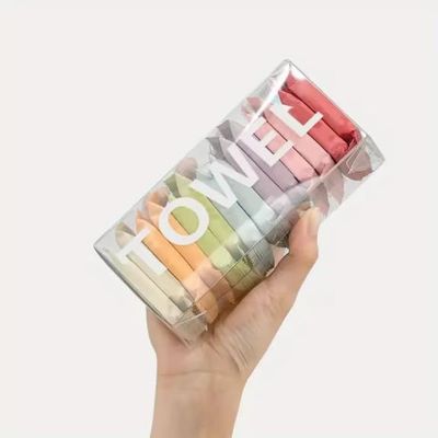14pcs Travel Washcloths - Soft Compressed Disposable Towels for Face & Body, Wet/Dry Use