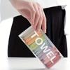 14pcs Travel Washcloths - Soft Compressed Disposable Towels for Face & Body, Wet/Dry Use view 2