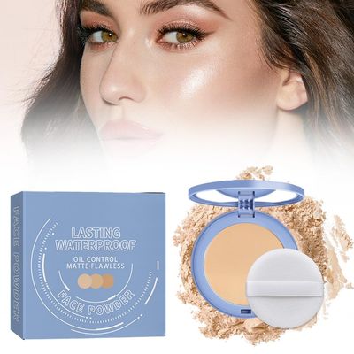 Beauty Powder Cake for Makeup Hold, Face Powder Makeup for women, Waterproof Matte Perfection Pressed Powder for Achieve a Flawless Matte Complexion (Natural Beige, 0.35 FL OZ)