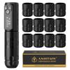 Ambition Soldier Rotary Tattoo Gun Kit Tattoo Cartridge Machine Pen with 12pcs 42mm Disposable Silicone Tattoo Grips view 1