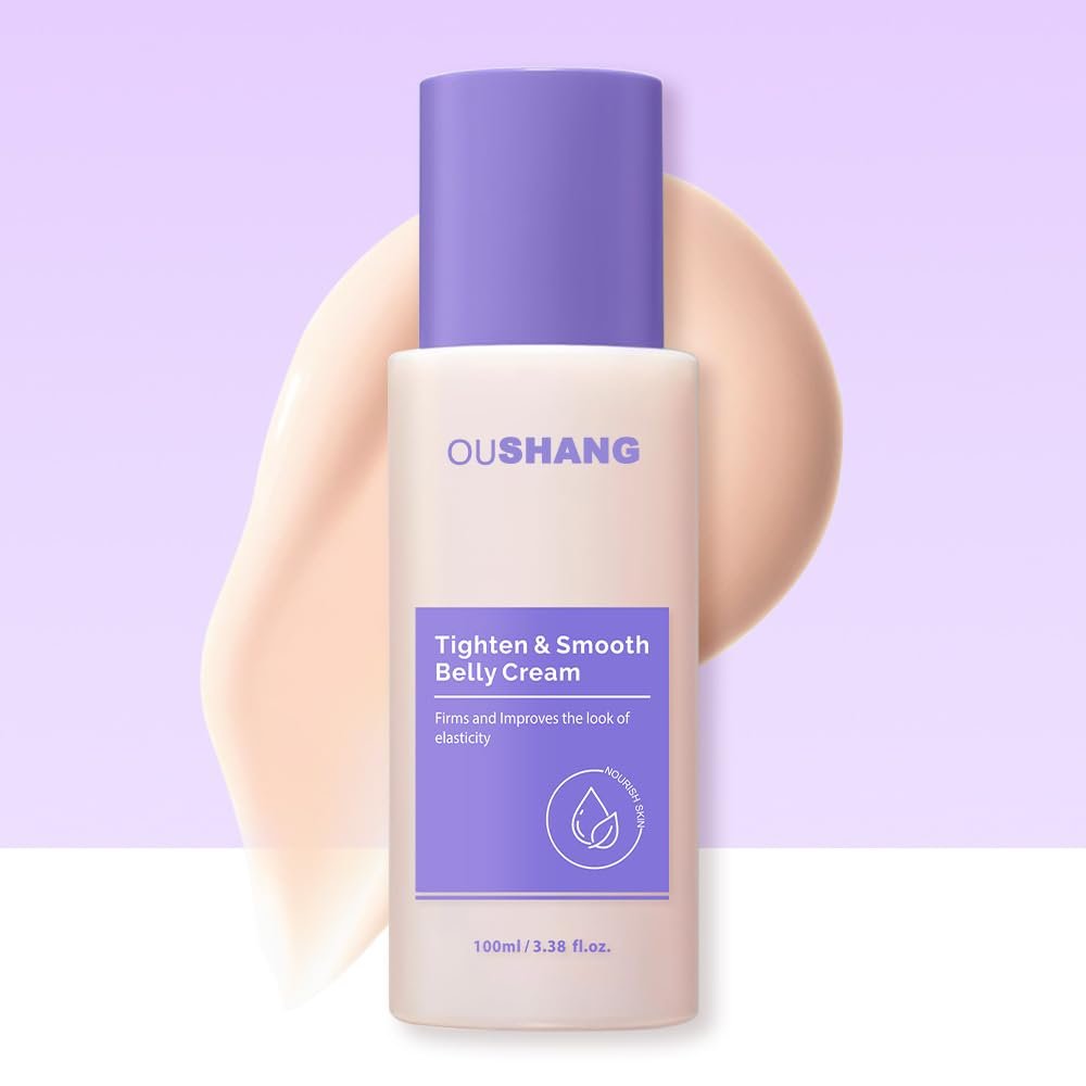 Tighten & Smooth Belly Cream for Women Body Tightening Moisturizer for Abdomen & Waist 3.3oz