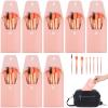 Makeup Brush Bag With 8 Brushes, Weddings Parties Portable Makeup Brush Set, 8 Sets Travel Makeup Brushes, Synthetic Fiber Makeup Brush, Blush Shadow Brush Set, Bridesmaid Present view 1