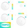 KornaDoz 200 Pcs Clear Piercing Disc for Piercing Bump  Silicone Earring Backs & Disk Pads Stabilizer in 3/5/7/9mm, No Pull Piercing Spacers & Earlobe Support Patches view 2