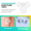 KornaDoz 200 Pcs Clear Piercing Disc for Piercing Bump  Silicone Earring Backs & Disk Pads Stabilizer in 3/5/7/9mm, No Pull Piercing Spacers & Earlobe Support Patches view 3