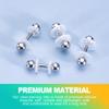 KornaDoz 200 Pcs Clear Piercing Disc for Piercing Bump  Silicone Earring Backs & Disk Pads Stabilizer in 3/5/7/9mm, No Pull Piercing Spacers & Earlobe Support Patches view 4