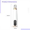 Electric Blackhead Remover, 3-Suction Head Pore Cleaner, Abs Material, Facial Cleansing Solution view 3
