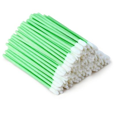200 PCS Disposable Lip Wands, Lipstick Testers Brush, Lip Gloss Brush, Makeup Applicator for Lip Care, Beauty Tool(Green)