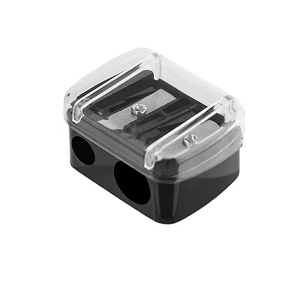 1 Pcs Eyeliner Dual Holes Sharpener(1 Pcs Black)