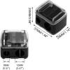 1 Pcs Eyeliner Dual Holes Sharpener(1 Pcs Black) view 3