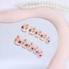 24Pcs Autumn French Tip Press on Nails Maple Leaf Short Square Fake Nails Reusable Acrylic Nails for Women Thanksgiving Maple Leaves Manicure Decoration Supplies view 4