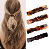 ANBALA 4Pcs Small Barrettes for Women 2.6 Inch Tortoise Shell Acetate Barrettes for Women Thin Fine Hair Small French Hair Clips view 1