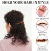 ANBALA 4Pcs Small Barrettes for Women 2.6 Inch Tortoise Shell Acetate Barrettes for Women Thin Fine Hair Small French Hair Clips view 3