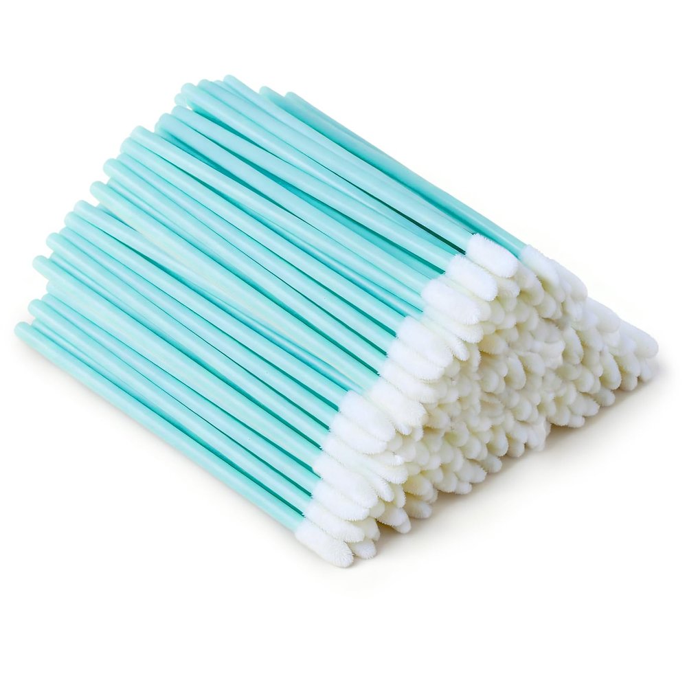200 PCS Disposable Lip Wands, Lipstick Testers Brush, Lip Gloss Brush, Makeup Applicator for Lip Care, Beauty Tool(Blue)