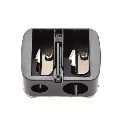 Double Holes Precision Lipstick Cosmetic Pencil Sharpener for Eyebrow Lip Liner Eyeliner Pencil Girls Gift School Supplies