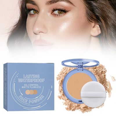 Beauty Powder Cake for Makeup Hold, Face Powder Makeup for women, Waterproof Matte Perfection Pressed Powder for Achieve a Flawless Matte Complexion (Pure Beige, 0.35 FL OZ)