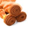 10A Orange Ginger Body Wave Human Hair 3 Bundles Deal #350 Copper Red Brazilian Virgin Remy Hair Extensions No Shedding (8 10 12 Inch) view 4