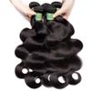 12A Body Wave Bundles Human Hair 18 20 20 22 Inch Human Hair Bundles 100% Unprocessed Brazilian Virgin Hair Bundle Human Hair Body Wave 4 Bundle Human Hair Extensions Real Human Hair Natural Black view 2