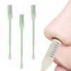 Coloday 2 in 1 Nasal Hair Cutter, 2025 New Double Sided Nose Hair Knife Nostril Hair Remover Tool, Upgrade Manual 360 Rotating Nose Hair Trimmer with Ear Digger for Men, Women (Light Green X3) view 1