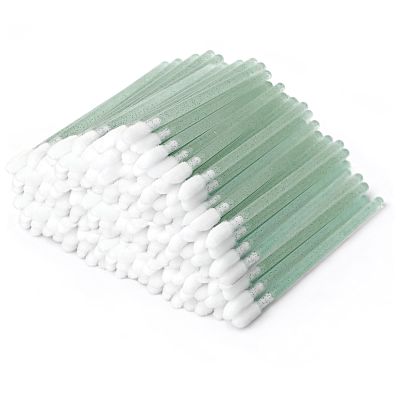 200 PCS Disposable Lip Wands, Lipstick Testers Brush, Glitter Crystal Lip Gloss Brush, Makeup Applicator for Lip Care, Beauty Tool (Crystal Green)