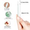 200 PCS Disposable Lip Wands, Lipstick Testers Brush, Glitter Crystal Lip Gloss Brush, Makeup Applicator for Lip Care, Beauty Tool (Crystal Green) view 3