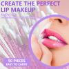 200 PCS Disposable Lip Wands, Lipstick Testers Brush, Glitter Crystal Lip Gloss Brush, Makeup Applicator for Lip Care, Beauty Tool (Crystal Violet) view 2