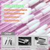 200 PCS Disposable Lip Wands, Lipstick Testers Brush, Glitter Crystal Lip Gloss Brush, Makeup Applicator for Lip Care, Beauty Tool (Crystal Violet) view 4