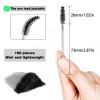 100 PCS Disposable Mascara Wands, Eyelash Mascara Brushes, Eyebrow Spoolies Brush, Plastic Makeup Brushes, Applicator for Eyelashes Extension view 4