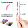 300 PCS Disposable Mascara Wands, Eyelash Mascara Brushes, Eyebrow Spoolies Brush, Plastic Makeup Brushes, Applicator for Eyelashes Extension6 colors, 50 Pcs per color view 2