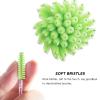 300 PCS Disposable Mascara Wands, Eyelash Mascara Brushes, Eyebrow Spoolies Brush, Plastic Makeup Brushes, Applicator for Eyelashes Extension6 colors, 50 Pcs per color view 3