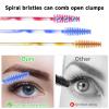 300 PCS Disposable Mascara Wands, Eyelash Mascara Brushes, Eyebrow Spoolies Brush, Plastic Makeup Brushes, Applicator for Eyelashes Extension view 3