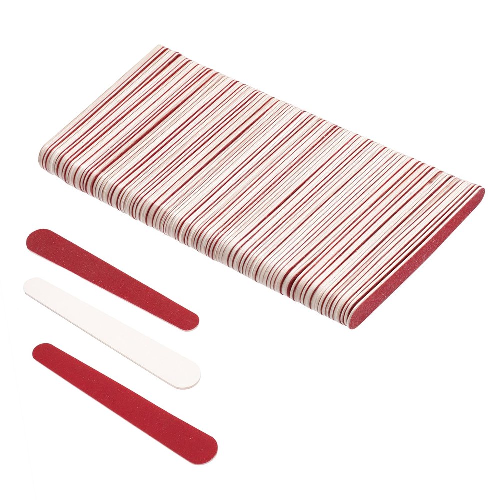 100pcs Emery Boards for Nails Mini Nail Files 180/240 Grit Nail File Double Sided Small Wood Emory Fingernail Files for Acrylic and Natural Nails Manicure Pedicure