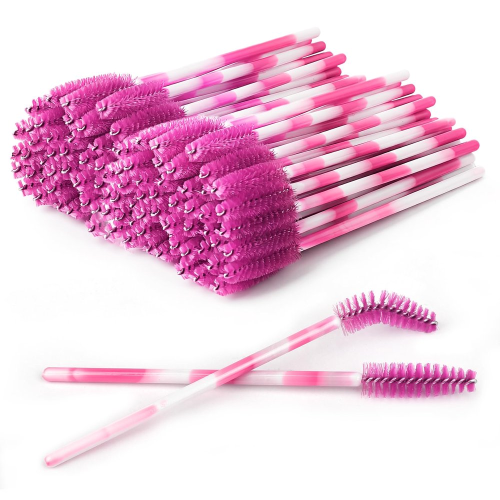 100 PCS Disposable Mascara Wands, Eyelash Mascara Brushes, Eyebrow Spoolies Brush, Plastic Makeup Brushes, Applicator for Eyelashes Extension