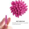 100 PCS Disposable Mascara Wands, Eyelash Mascara Brushes, Eyebrow Spoolies Brush, Plastic Makeup Brushes, Applicator for Eyelashes Extension view 3