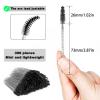 300 PCS Disposable Mascara Wands, Eyelash Mascara Brushes, Eyebrow Spoolies Brush, Plastic Makeup Brushes, Applicator for Eyelashes Extension view 3