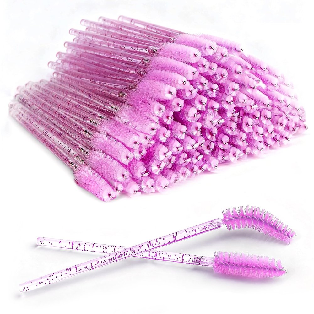 300 PCS Disposable Mascara Wands, Eyelash Mascara Brushes, Eyebrow Spoolies Brush, Plastic Makeup Brushes, Applicator for Eyelashes Extension