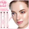12 Pcs 2 in 1 Eye Makeup Brushes, Sponge Blending Concealer, Eyeshadow Smudge Brush, Eyeshadow Double Ended Concealer Brush, Small Soft Firm Pointed for Blending Eye Shadow view 2