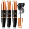 3 PCS Waterproof Silk Fibre Thick Lengthening Mascara, 4D Silk Fiber Lash Mascara for Women, Long Lasting Smudge-Proof Curling Eyelashes Mascaras Black Volume and Length Natural, All Day Full (3 PCS) view 1