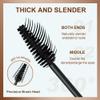3 PCS Waterproof Silk Fibre Thick Lengthening Mascara, 4D Silk Fiber Lash Mascara for Women, Long Lasting Smudge-Proof Curling Eyelashes Mascaras Black Volume and Length Natural, All Day Full (3 PCS) view 3