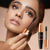 3 PCS Waterproof Silk Fibre Thick Lengthening Mascara, 4D Silk Fiber Lash Mascara for Women, Long Lasting Smudge-Proof Curling Eyelashes Mascaras Black Volume and Length Natural, All Day Full (3 PCS) view 4