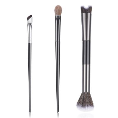 3 Pcs Nose Contour Brush, Angled Brush and Eyebrow Eye Shadow Blush, U-Shaped Fluffy Brushes Multifunctional Makeup Tools for Full Face, Concealer Eyeshadow Brushes