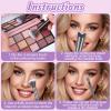 3 Pcs Nose Contour Brush, Angled Brush and Eyebrow Eye Shadow Blush, U-Shaped Fluffy Brushes Multifunctional Makeup Tools for Full Face, Concealer Eyeshadow Brushes view 3