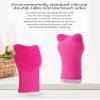ARANYA Silicone Facial Cleansing Brush, Pink, Double-Sided, High Frequency Vibration, IPX5 Waterproof, Deep Cleansing Massage (Rose Red) view 3