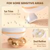 Electric Razors for Women - Upgraded Magnetic Electric Shaver for Women, Cordless Painless Hair Remover for Legs Bikini Face, Lady Trimmer for Sensitive Skin, Samrt Display and Waterproof, LightGold view 4