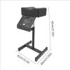 ChuYiElegance Pedicure Chair,Foot Stand with Vacuum Cleaner, Portable Leg Support, Manicure Stool,Foot Stool for Massage SPA, Black view 2
