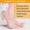 Yuanchu 2 in 1 Foot Pumice Stone Brush with Handle, Foot Pumice Stone Brush Scrubber Shower Feet Scrubber Brush Double-Sided Pumice Foot File Dead Skin Callus Remover for Foot Care Horniness Foot Spa view 4