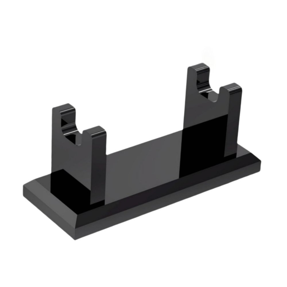 Fenteer Razor Stand Holder Shaving Stand Simple Stable Desktop Easy to Clean Shaver Holder Bathroom Countertop Organizer for -, Black