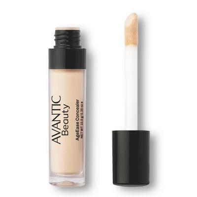 Avantic Beauty Under Eye Concealer for Older Women, 16-Hour Full Coverage Liquid Color Corrector for Dark Circles, Perfects & Brightens, Natural Finish, Waterproof (Porcelain, 0.35 Oz)