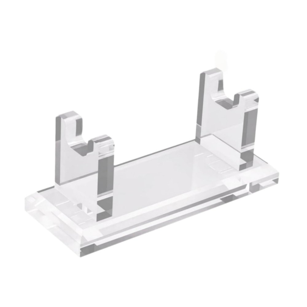 Fenteer Razor Stand Holder Shaving Stand Simple Stable Desktop Easy to Clean Shaver Holder Bathroom Countertop Organizer for -, Clear