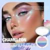 BEUKING Multichrome Shiny Eyeshadow, Chameleon Diamond Rainbow Eyeshadow, Multi-color Face Highlighter Palette, Multi-use & Long Lasting Metallic Glitter Sparkling Highlighter Palette (Chameleon#03) view 2